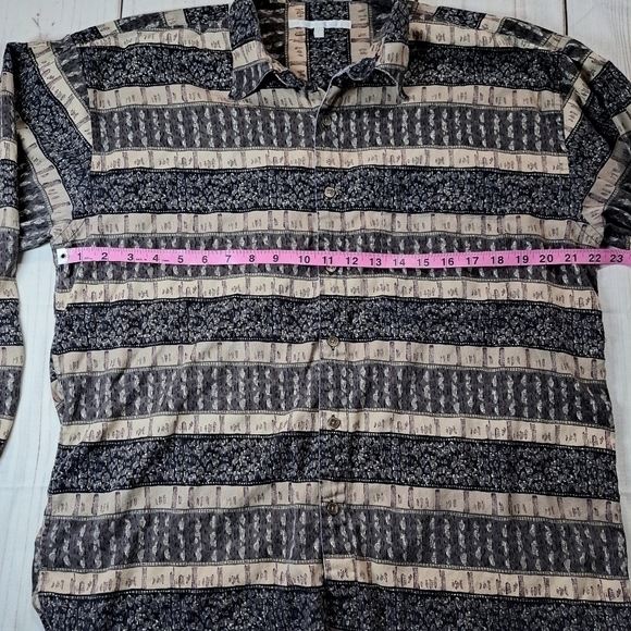 Perry Ellis Mens Large Button Up Long Sleeve Shirt - Picture 6 of 16